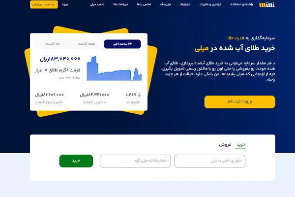 خرید نقره از میلی
